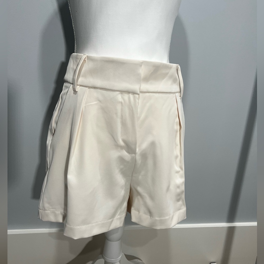 Elegant Cream Women's Shorts
